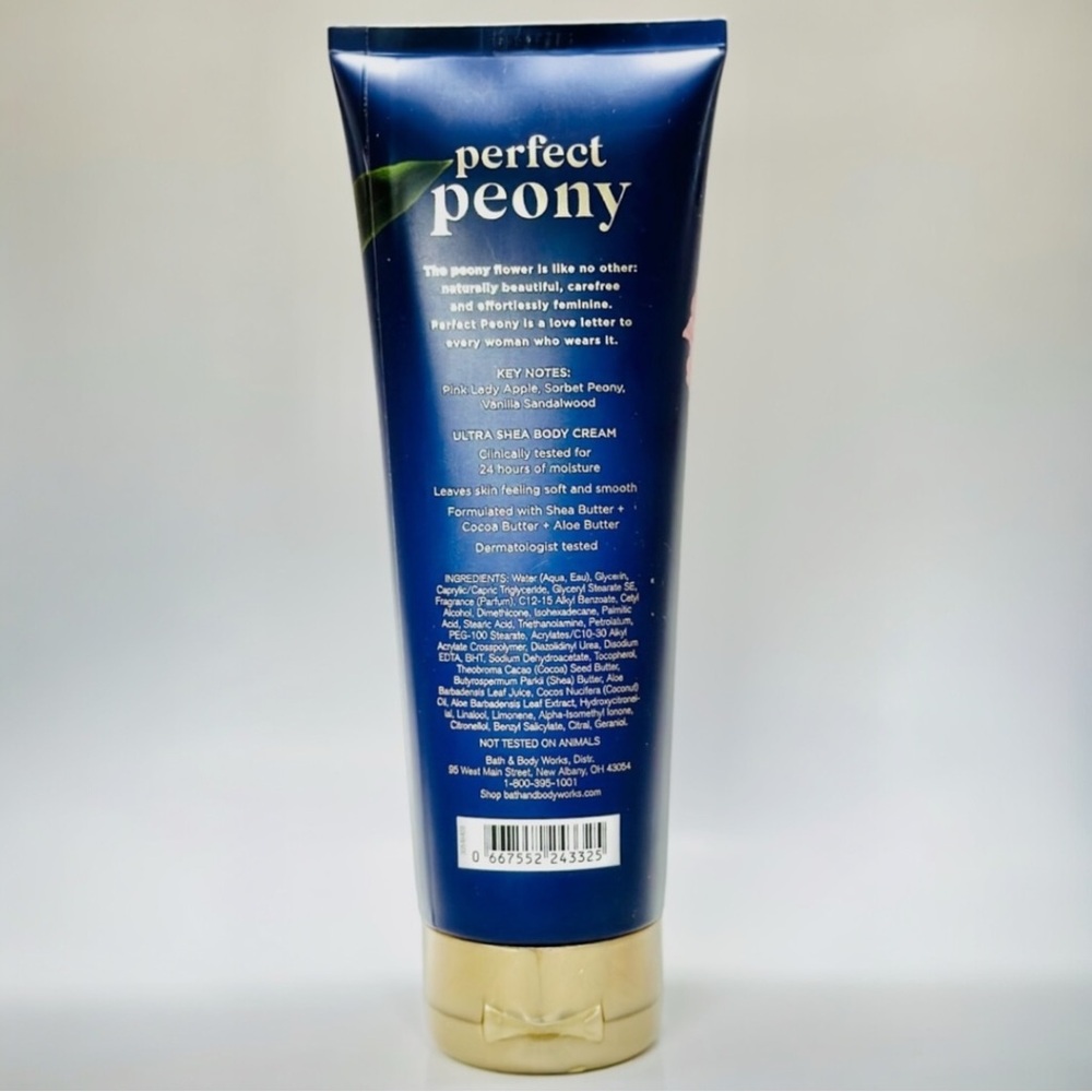 Bath & Body Works Perfect Peony FRAGRANCE BODY Lotion 8 oz - Picture 2 of 2